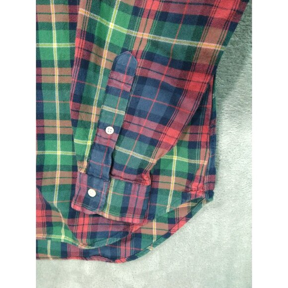 Ralph Lauren  Shirt Mens Medium Plaid Flannel Button Down Long Sleeve Classic - Picture 2 of 9